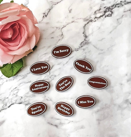Chocolate Message Toppers