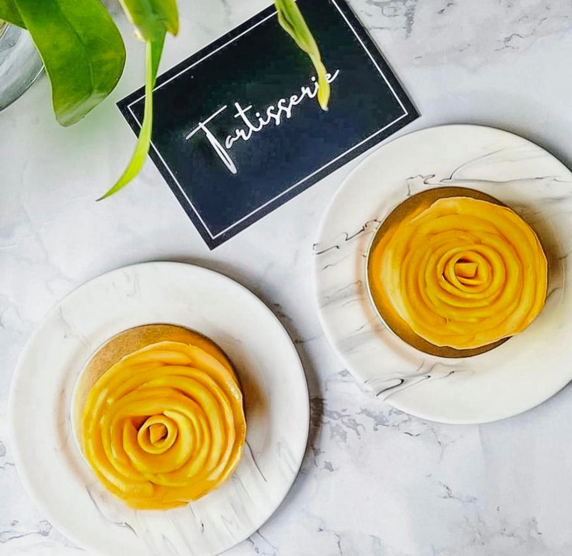 Mango Rosette Tart