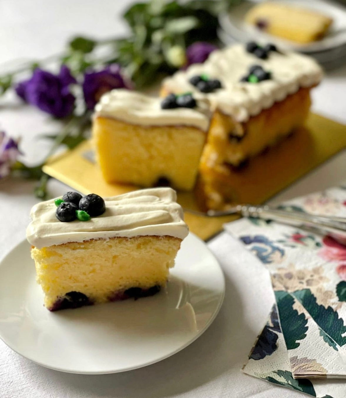 Blueberry Lemon Tea Cake